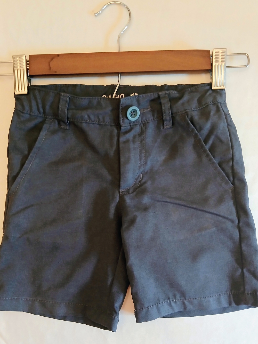 Cat & Jack Boys Dark Gray Cotton Chino Shorts Size 4